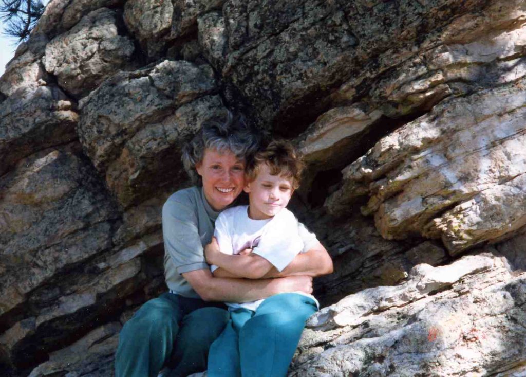 Spiritually saying goodbye to Lucy. Although sometimes you just don't want to let a person go. (The photo here shows me hugging my son; 30 years later, we still get to be close. He called for Mother's Day.